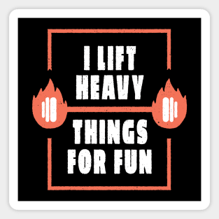 Fun Weightlifting Quote Magnet